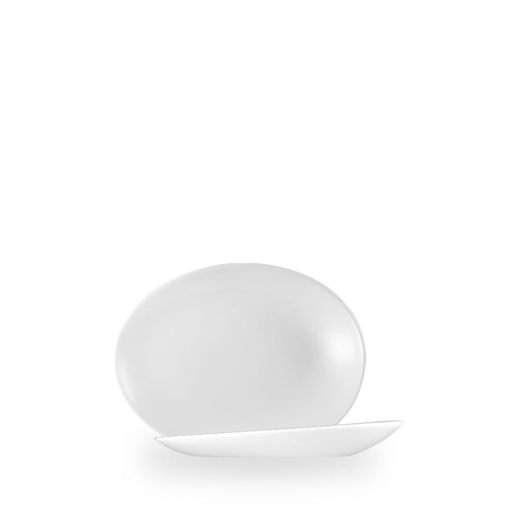 Bord coupe 19.5cm x 15.0cm h 2.5cm Orb White Churchill