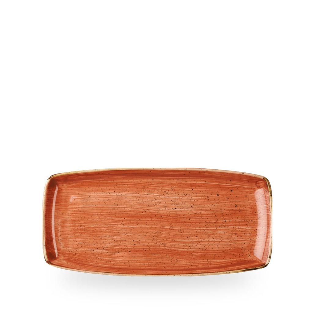 Bord plat 29.5cm x 14.0cm Stonecast Spiced Orange Churchill