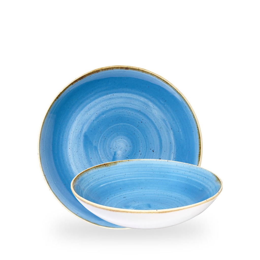Bord coupe diep 24.8cm 113.6cl Stonecast cornflower blue Churchill