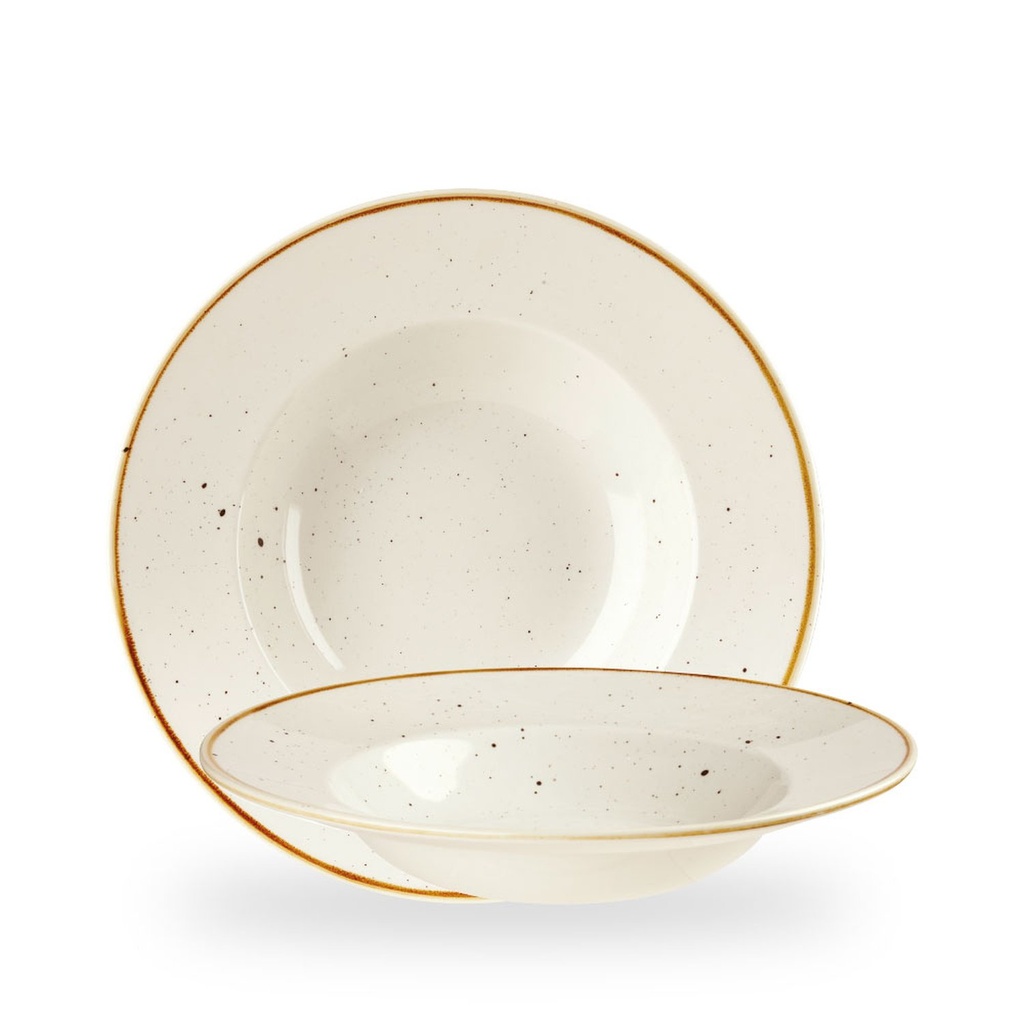 Bord diep 28.0cm 46.8cl Stonecast Barley White Churchill