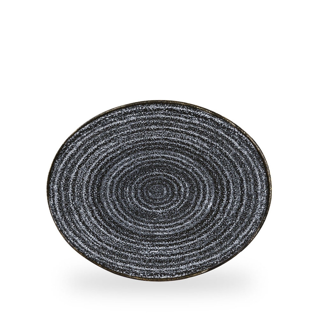 Bord coupe 27.0cm x 22.9cm Studio Prints Homespun Charcoal Black Churchill