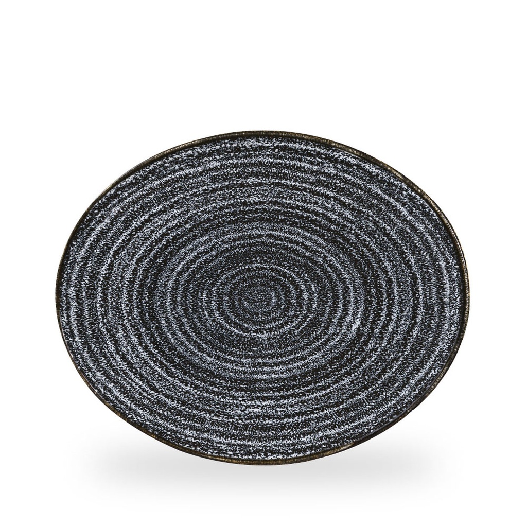 Bord coupe 31.7cm x 25.5cm Studio Prints Homespun Charcoal Black Churchill