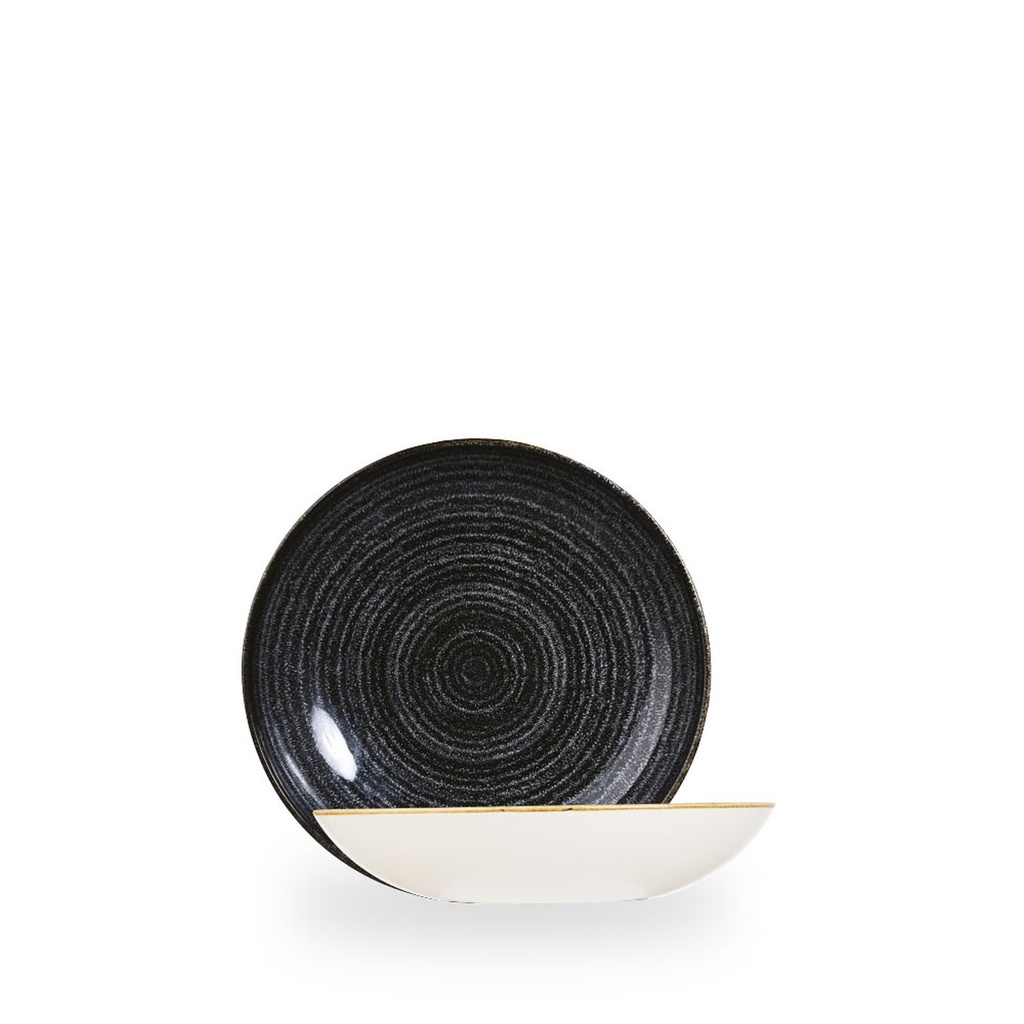 Bord coupe diep 18.2cm 46.8cl Studio Prints Homespun Charcoal Black Churchill