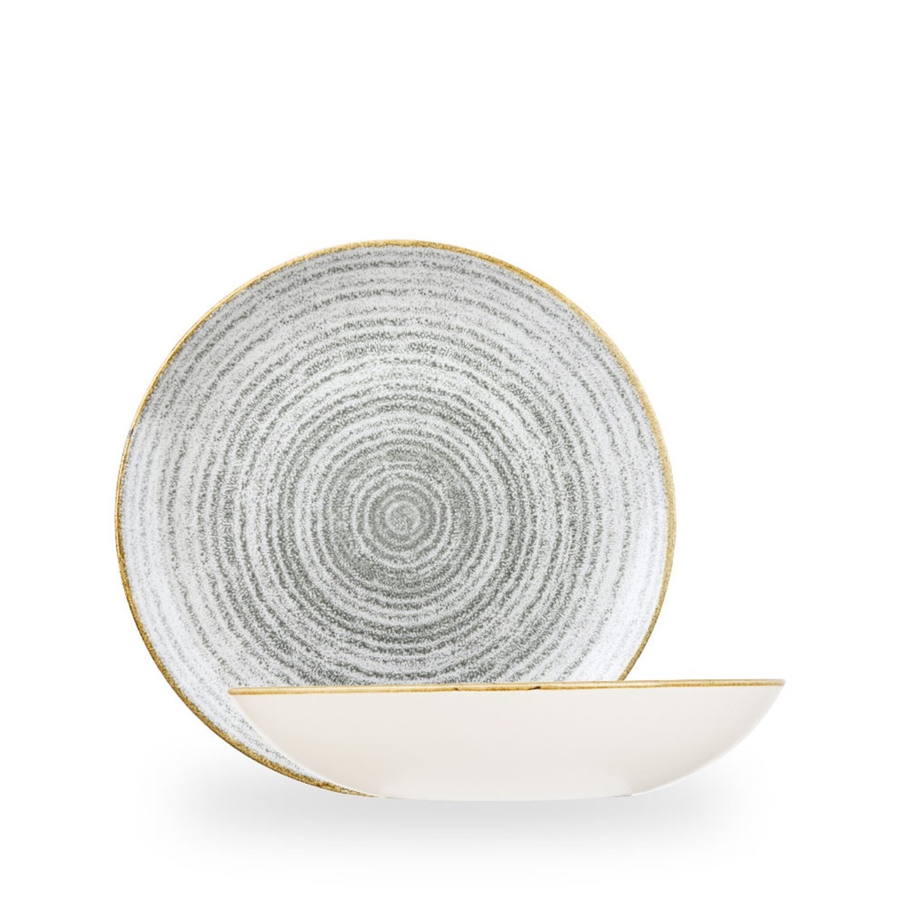 Bord coupe diep 24.8cm 113.6cl Studio Prints Homespun Stone Grey Churchill