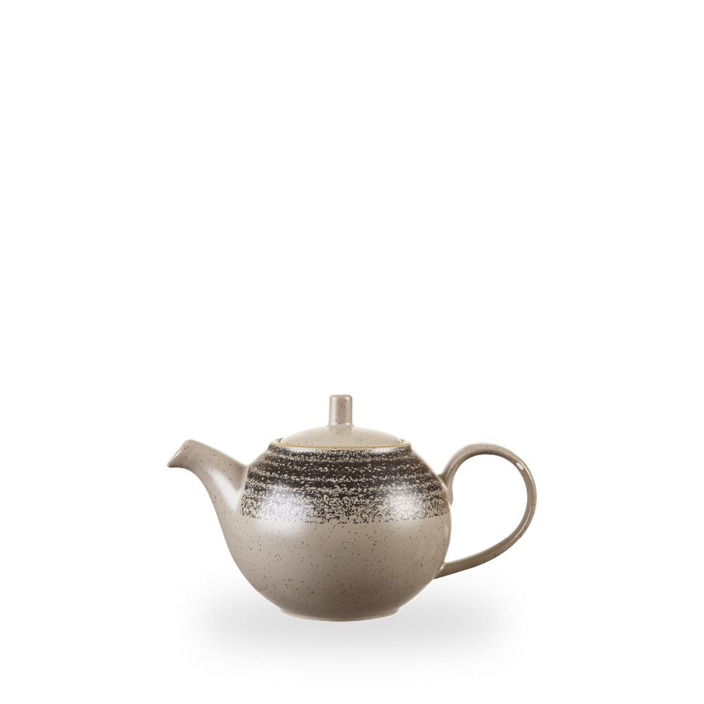 Theepot h 10.5cm 42.6cl Studio Prints Homespun Charcoal Black Churchill