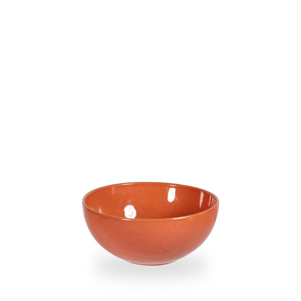 Kom 18.3cm h 8.0cm 107.5cl Stonecast spiced orange Churchill