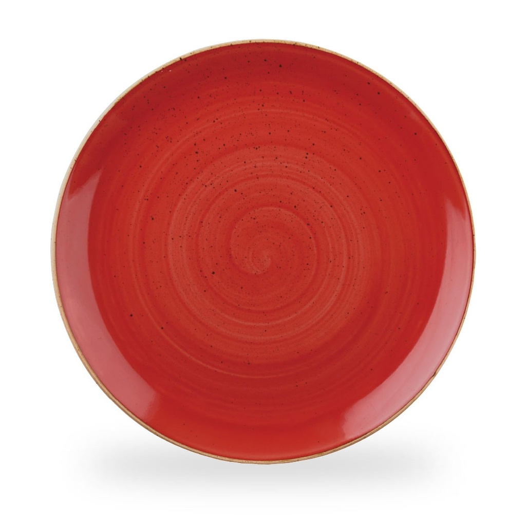 Bord coupe 32.4cm Stonecast Berry Red Churchill