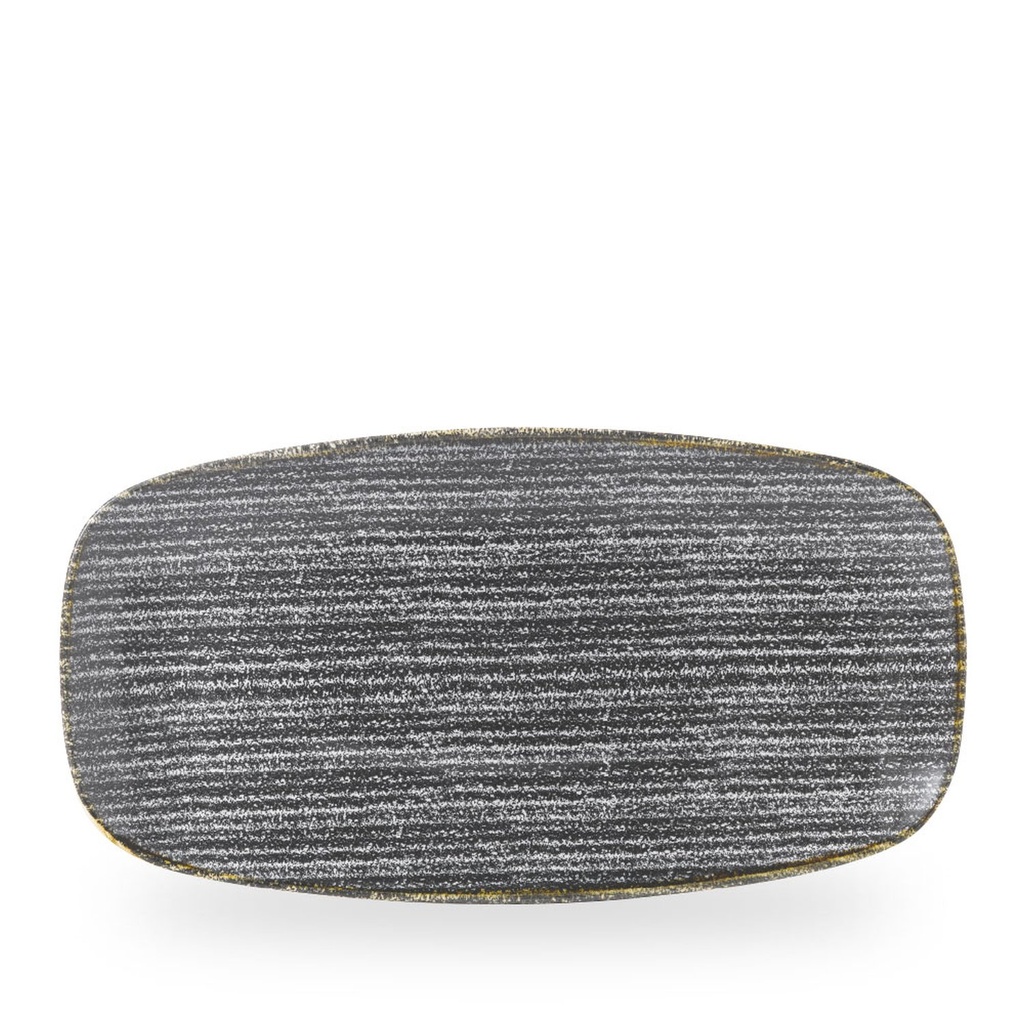 Schaal rechthoek 35.5cm x 18.9cm Studio Prints Homespun Charcoal Black Churchill