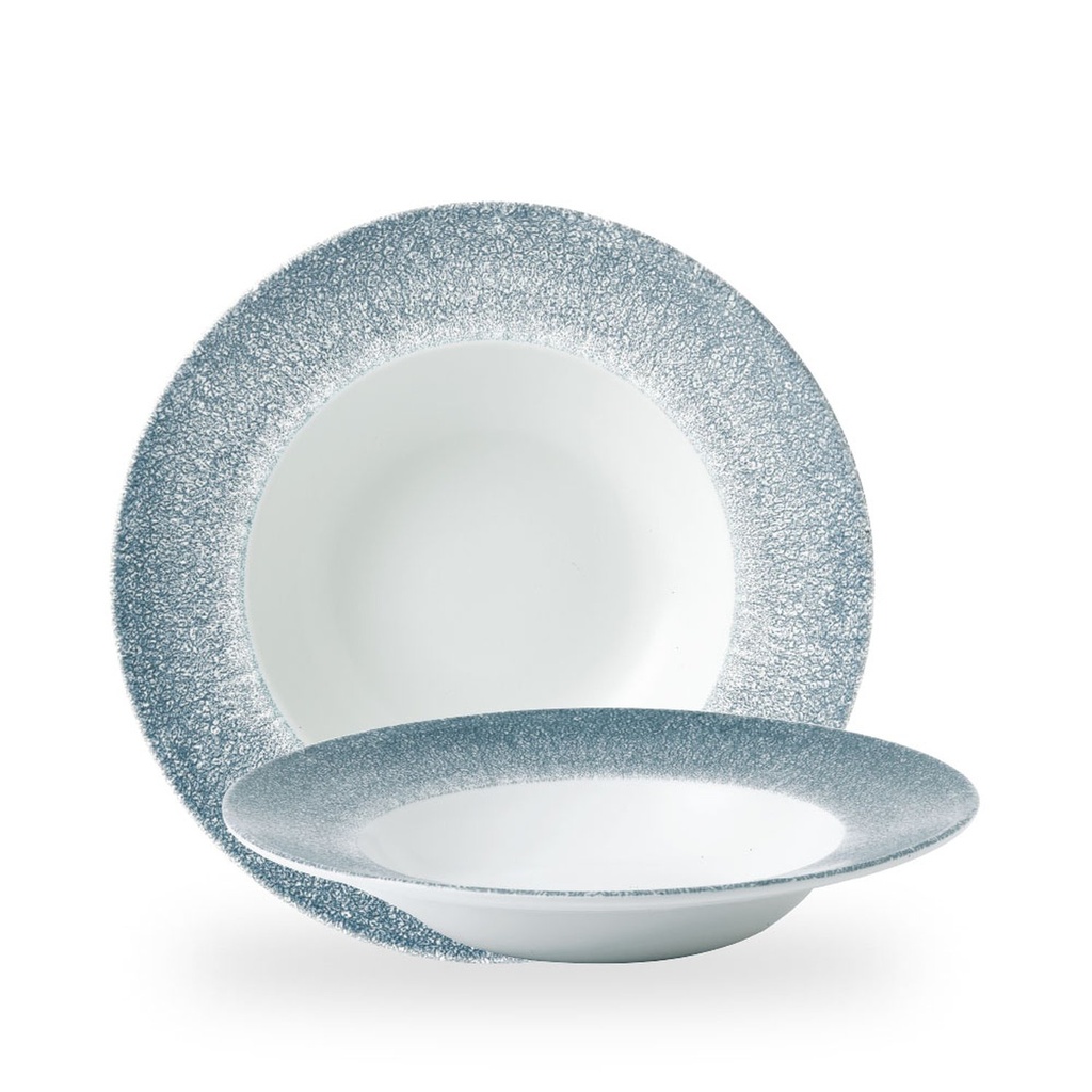 Bord diep 28.0cm 46.8cl Studio Prints Raku Topaz Blue Churchill