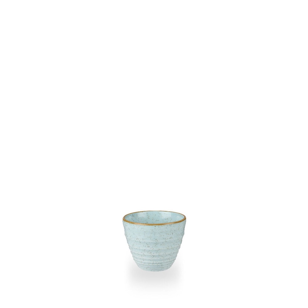 Kom 9.5cm h 8.3cm 28.0cl Stonecast duck egg ripple Churchill