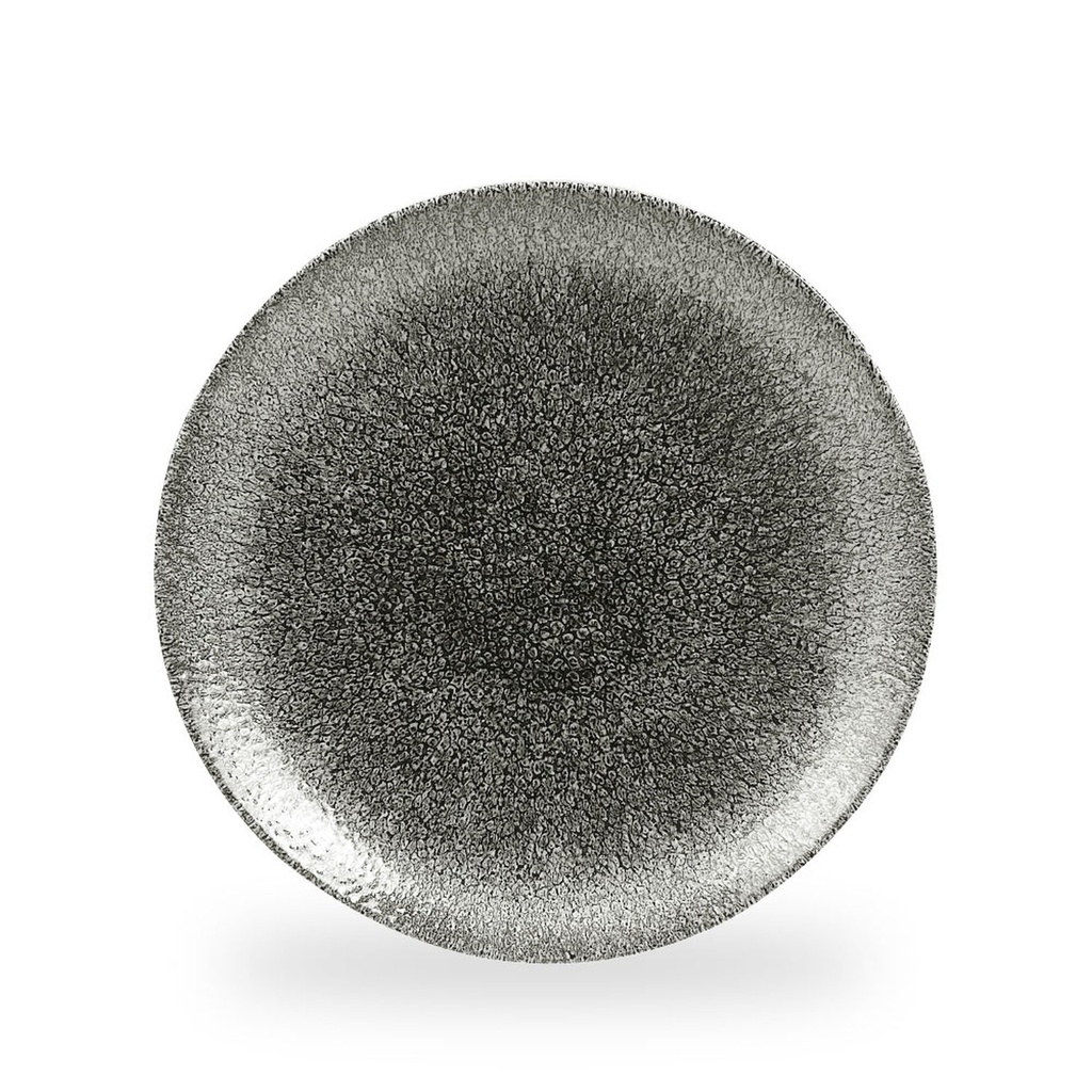 Bord coupe 28.8cm Raku Quartz Black Churchill