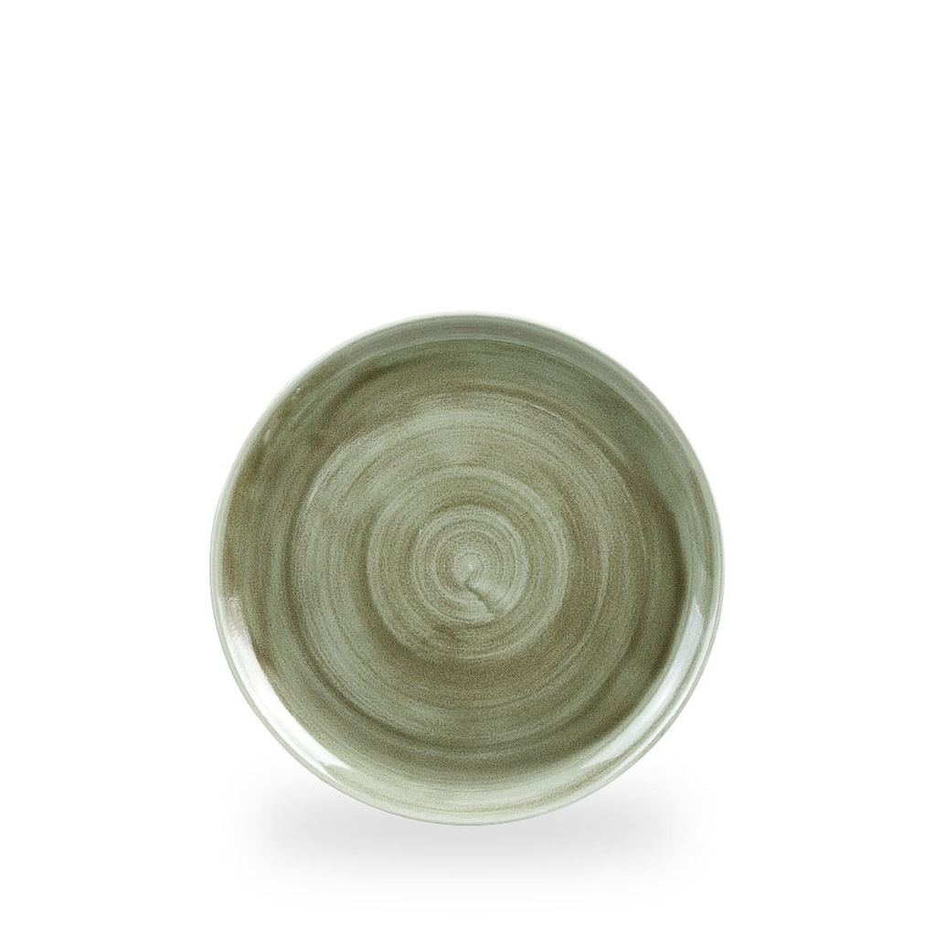 Bord coupe 21.7cm Stonecast Patina Burnished Green Churchill