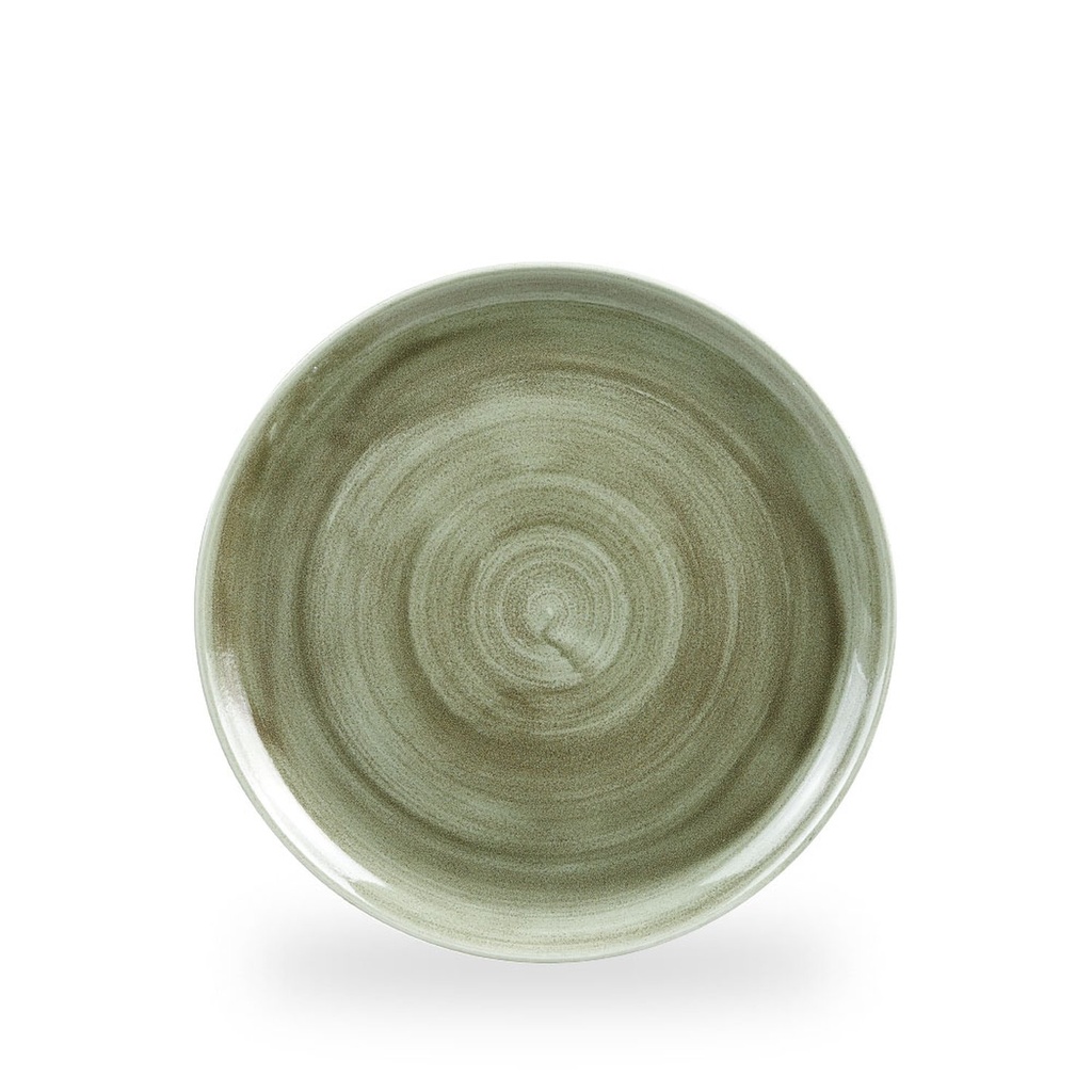 Bord coupe 26.0cm Stonecast Patina Burnished Green Churchill