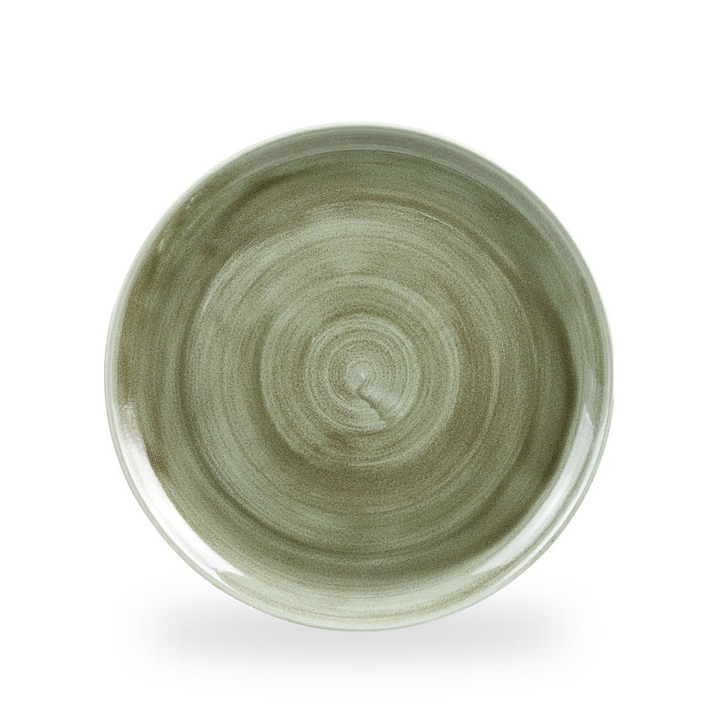 Bord coupe 28.8cm Stonecast Patina Burnished Green Churchill