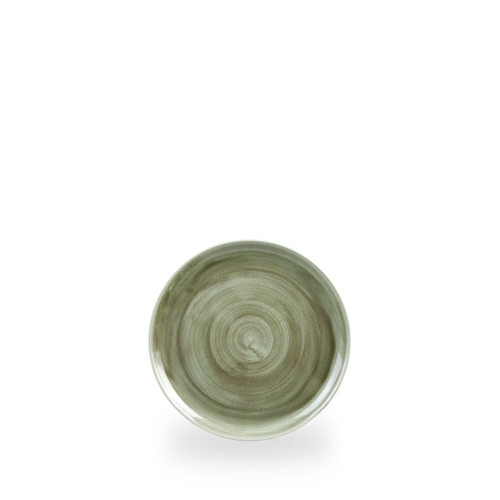 Bord coupe 16.5cm Stonecast Patina Burnished Green Churchill