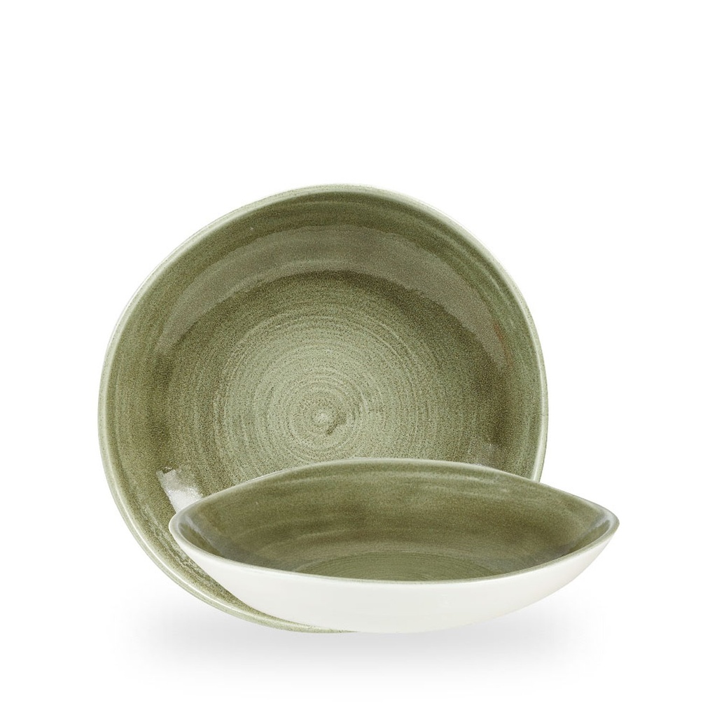 Kom 25.3cm 110.0cl Stonecast patina burnished green Churchill