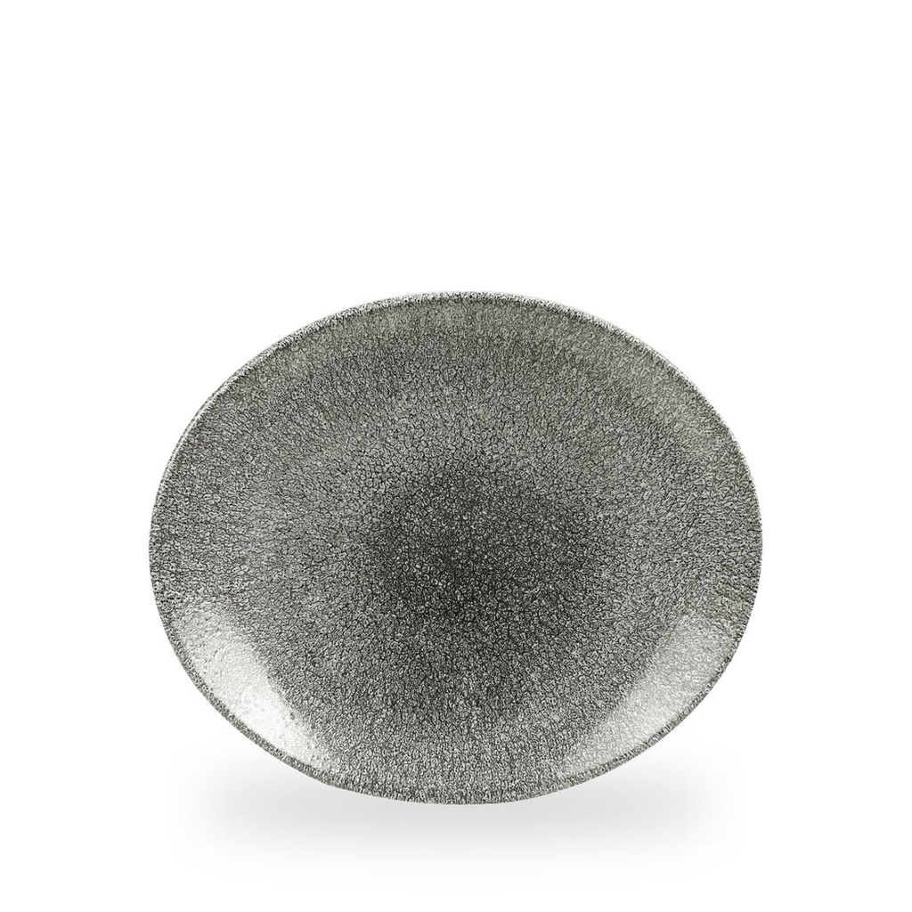 Bord coupe 27.0cm x 22.9cm Studio prints Raku quartz black Churchill