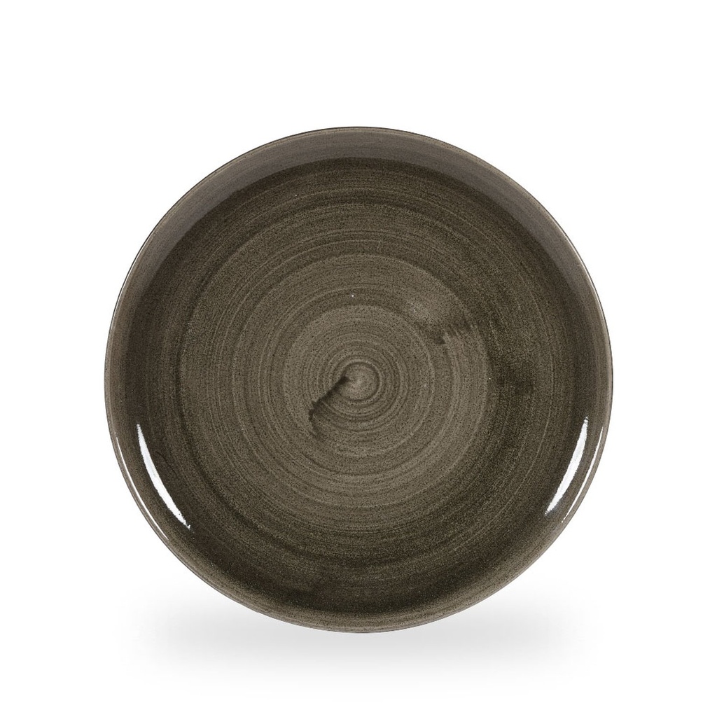 Bord coupe 28.8cm Stonecast Patina Iron Black Churchill