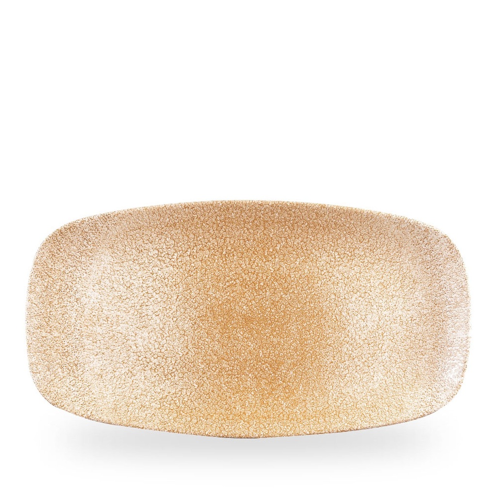 Schaal rechthoek 35.5cm x 18.9cm Raku Garnet Orange Churchill