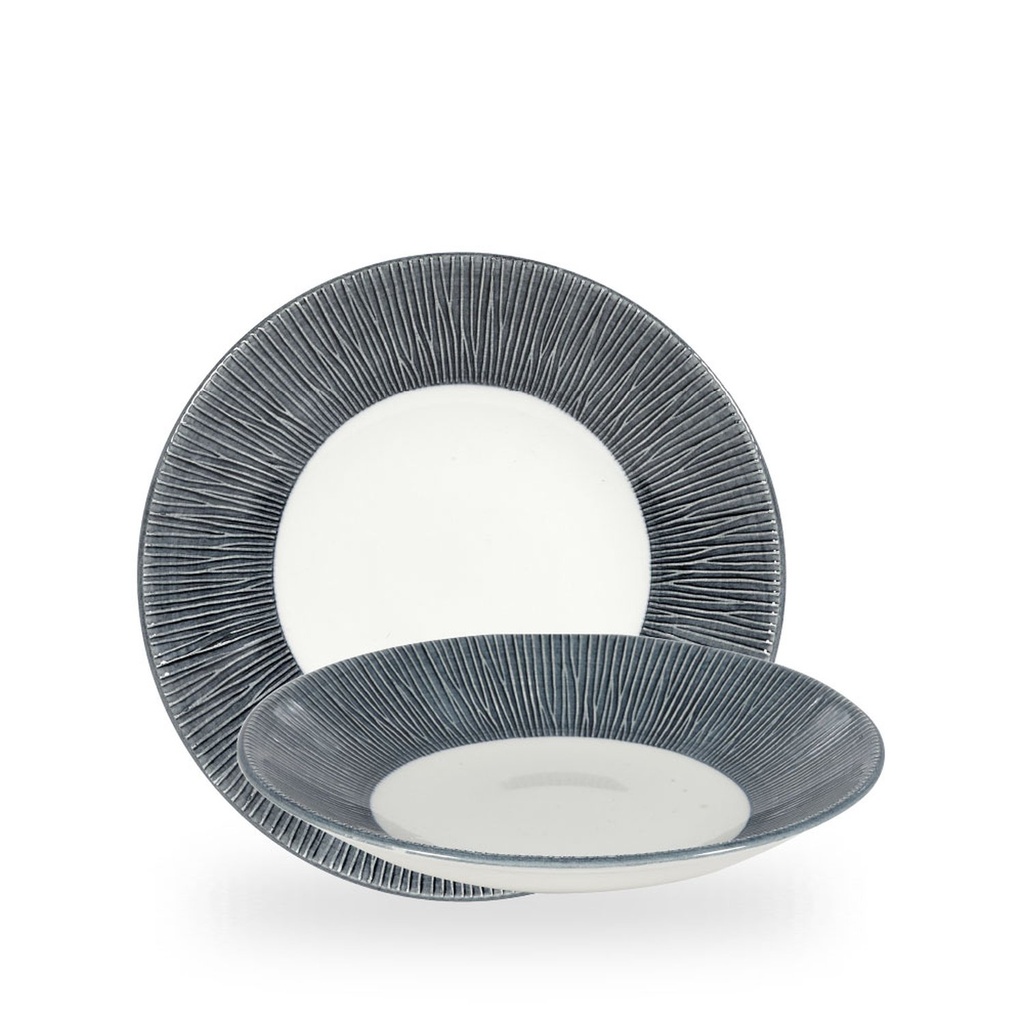 Bord coupe diep 25.5cm h 3.5cm Bamboo Spinwash Mist Churchill