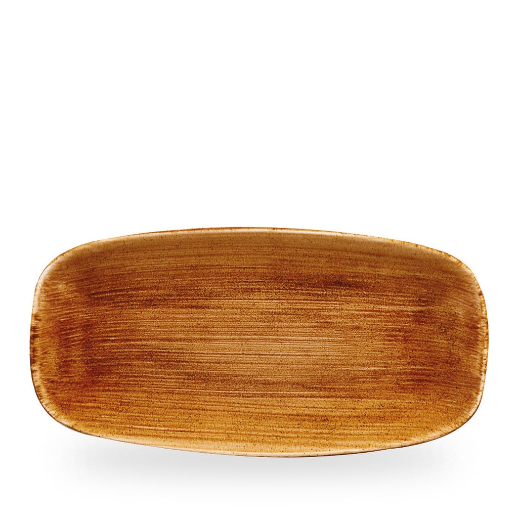 Schaal rechthoek 35.5cm x 18.9cm Stonecast patina vintage copper Churchill