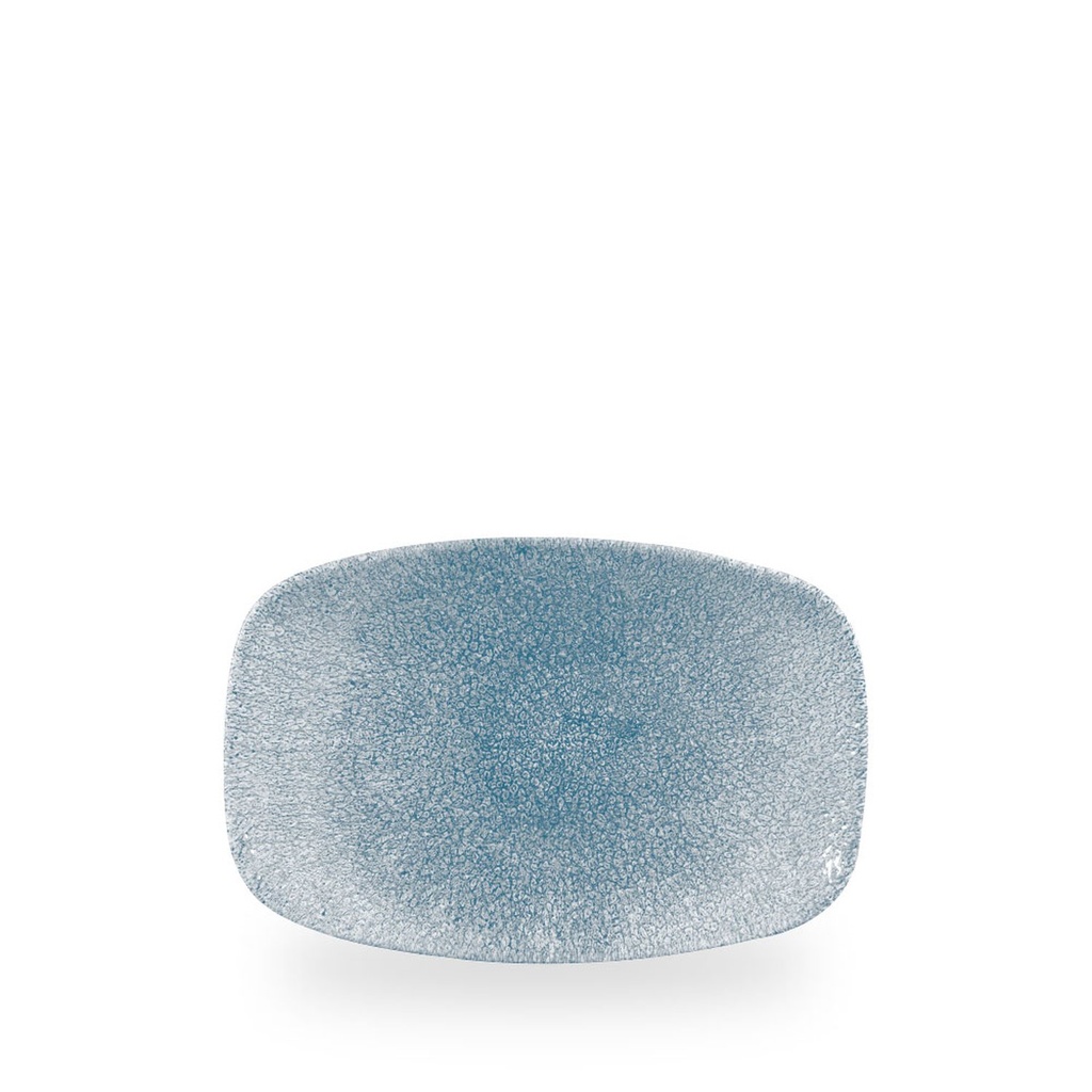 Schaal rechthoek 23.7cm x 15.7cm Studio Prints Raku Topaz Blue Churchill