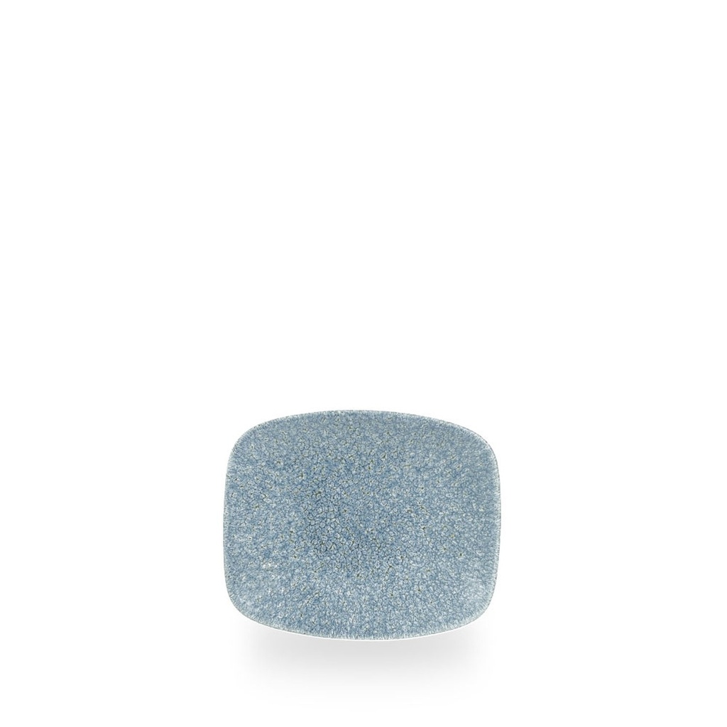Schaal rechthoek 15.4cm x 12.6cm Raku topaz blue Churchill