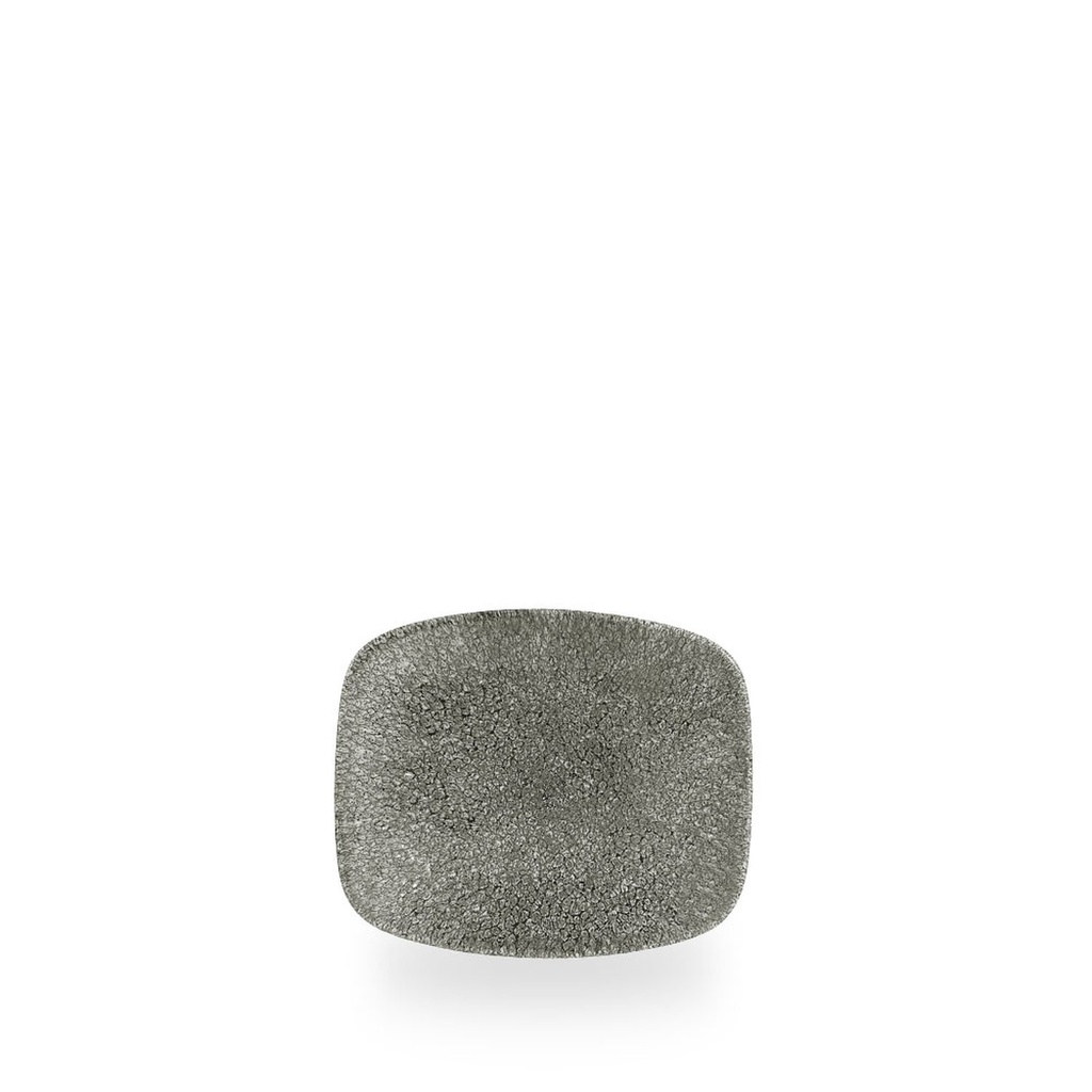 Schaal rechthoek 15.4cm x 12.6cm Studio prints Raku quartz black Churchill