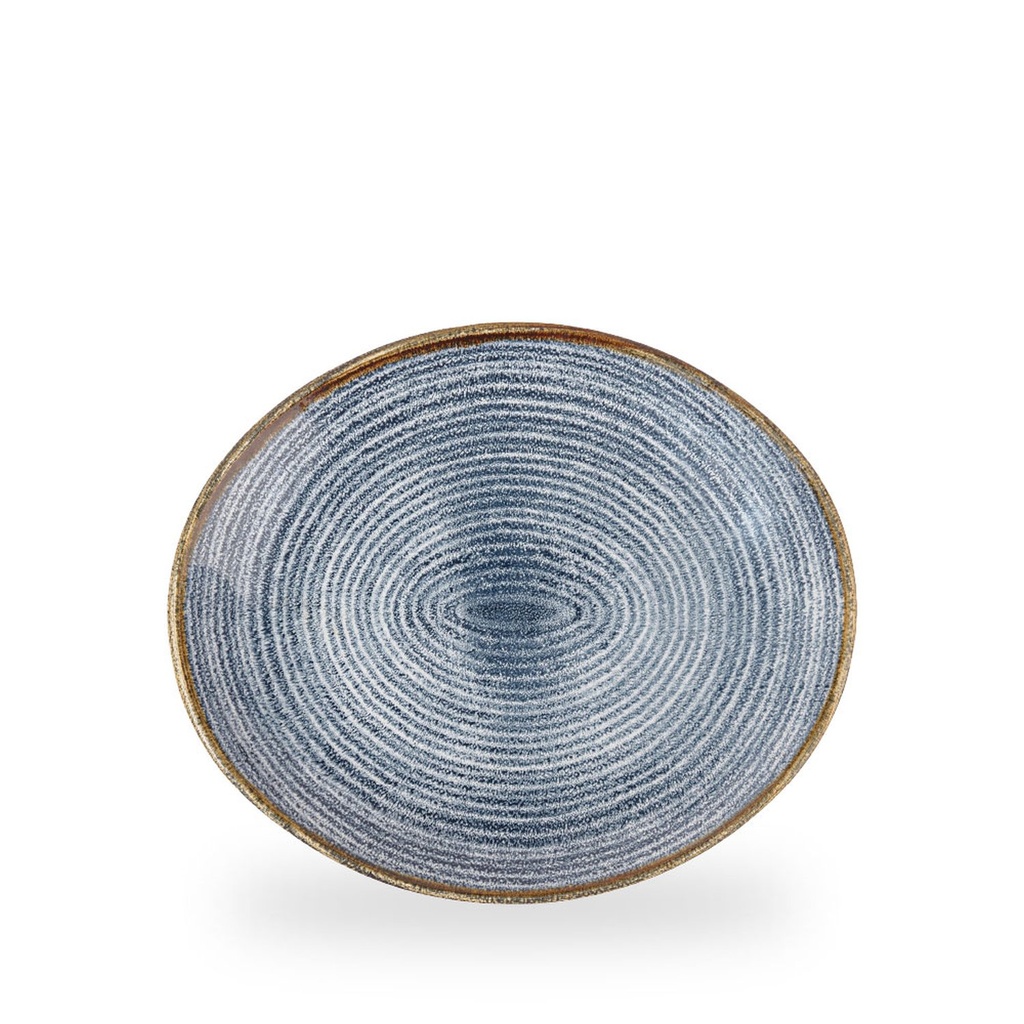 Bord coupe 27.0cm x 22.9cm Studio Prints Homespun Slate Blue Churchill