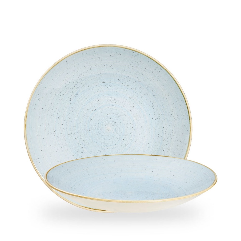 Bord coupe diep 28.1cm h 3.7cm Stonecast duck egg Churchill