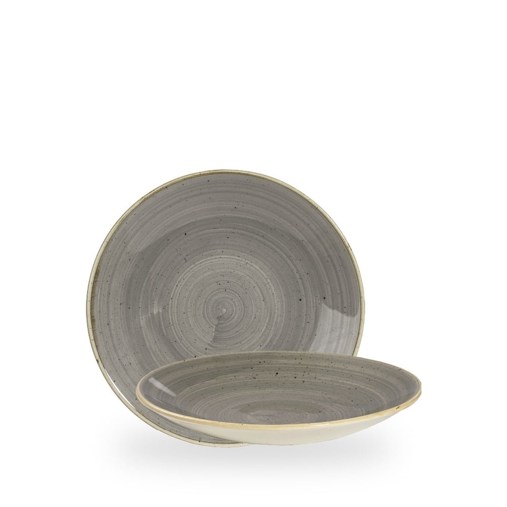 Bord coupe diep 22.5cm h 2.7cm Stonecast Grey Churchill