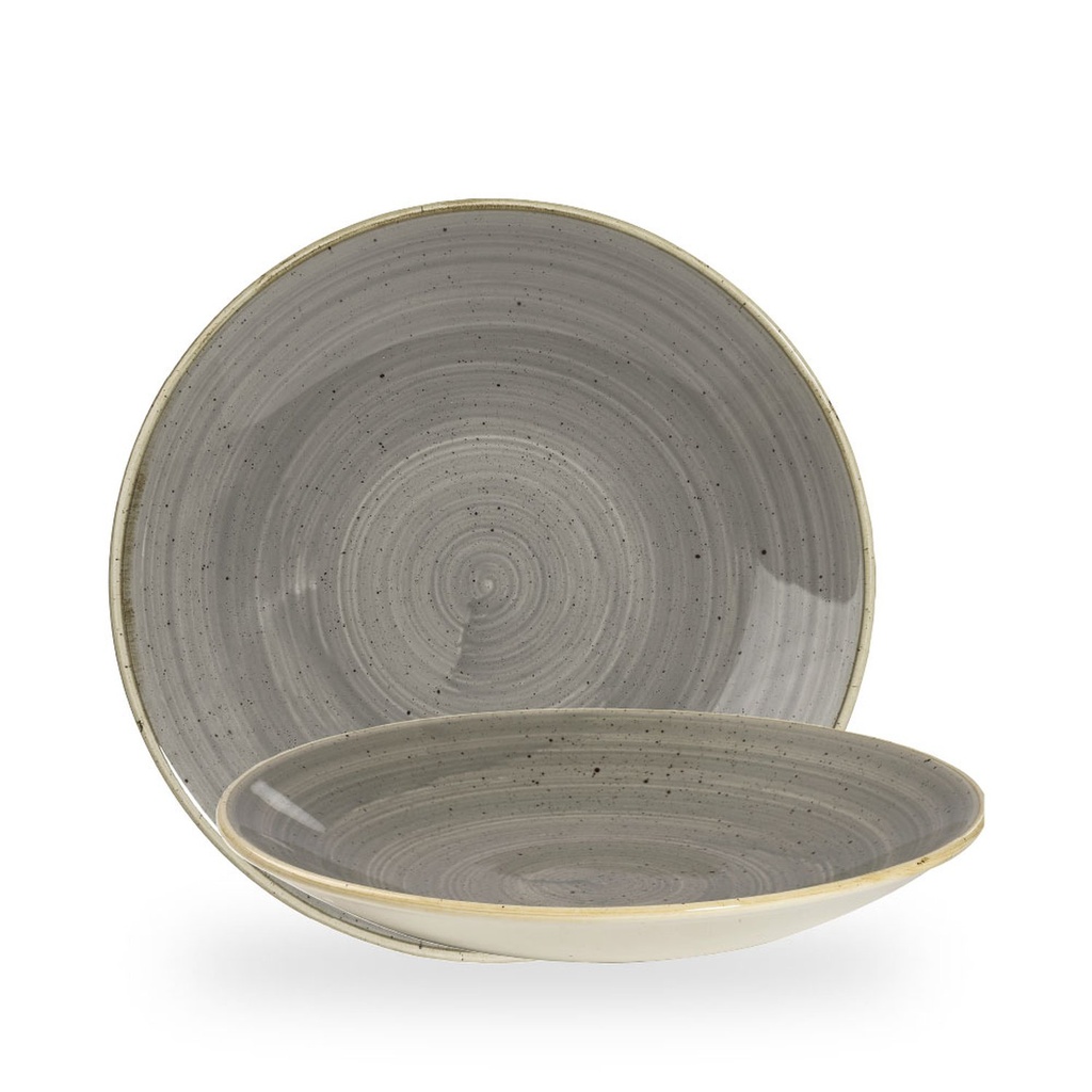 Bord coupe diep 28.1cm h 3.7cm Stonecast grey Churchill