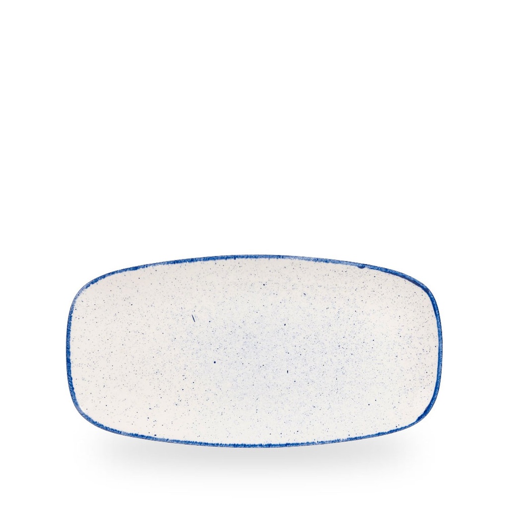 Schaal rechthoek 29.8cm x 15.3cm Stonecast Hints Indigo Churchill