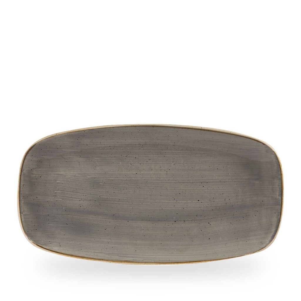 Bord plat 35.5cm x 18.9cm Stonecast Grey Churchill