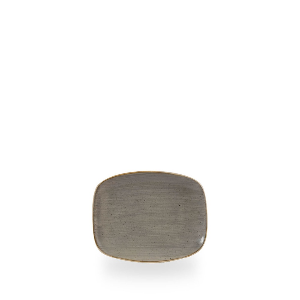 Schaal rechthoek 15.4cm x 12.6cm Stonecast Grey Churchill