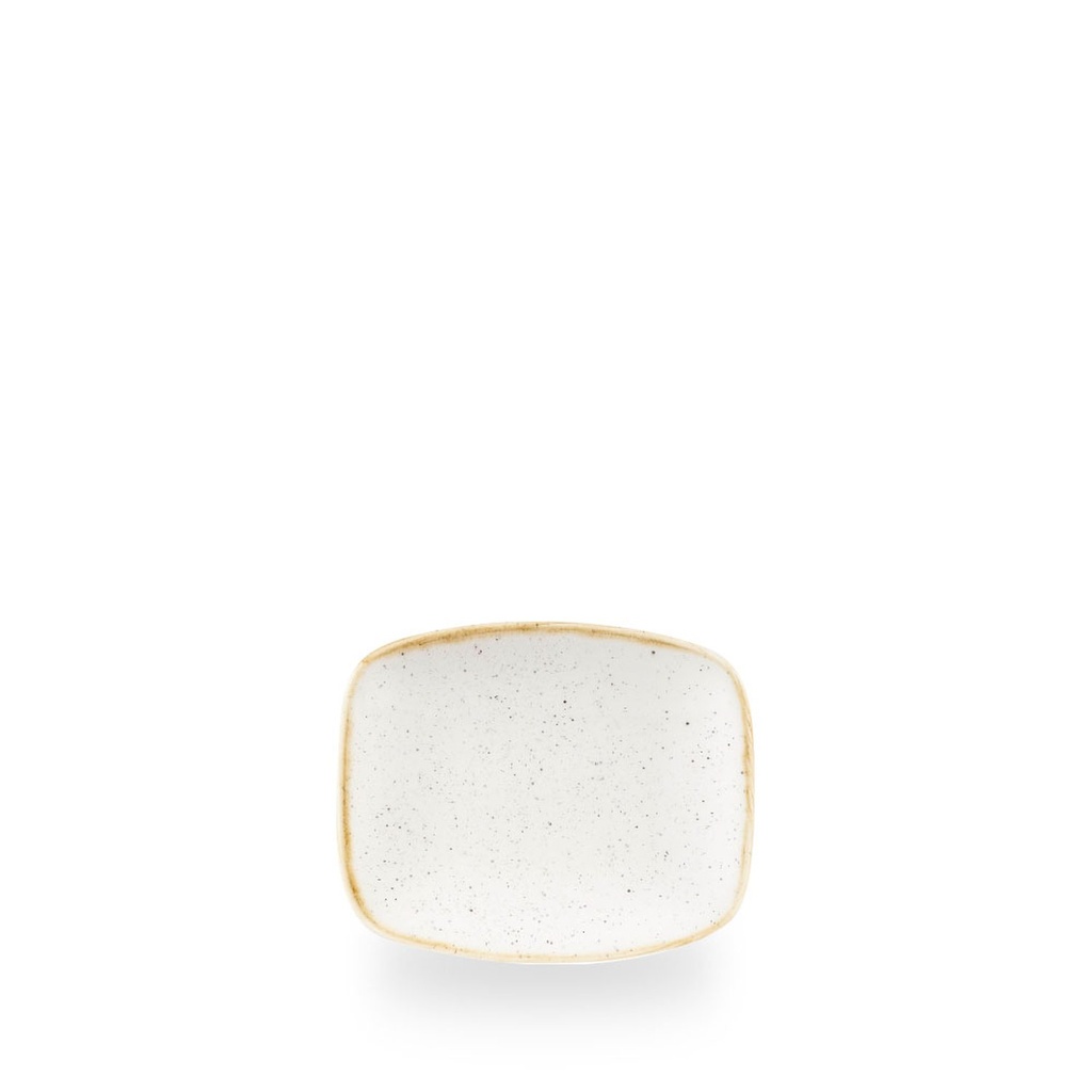 Schaal rechthoek 15.4cm x 12.6cm Stonecast barley white Churchill