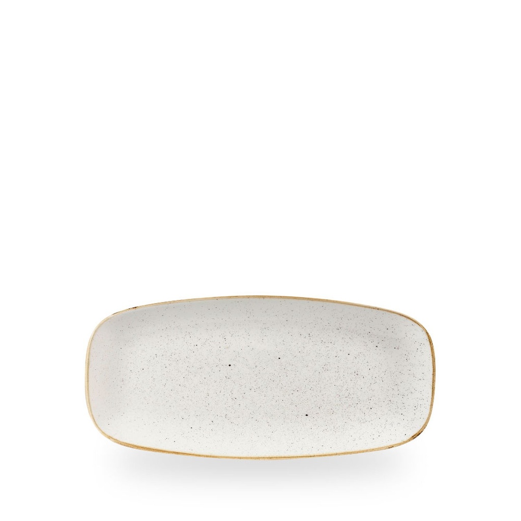 Schaal rechthoek 26.9cm x 12.7cm Stonecast Barley White Churchill