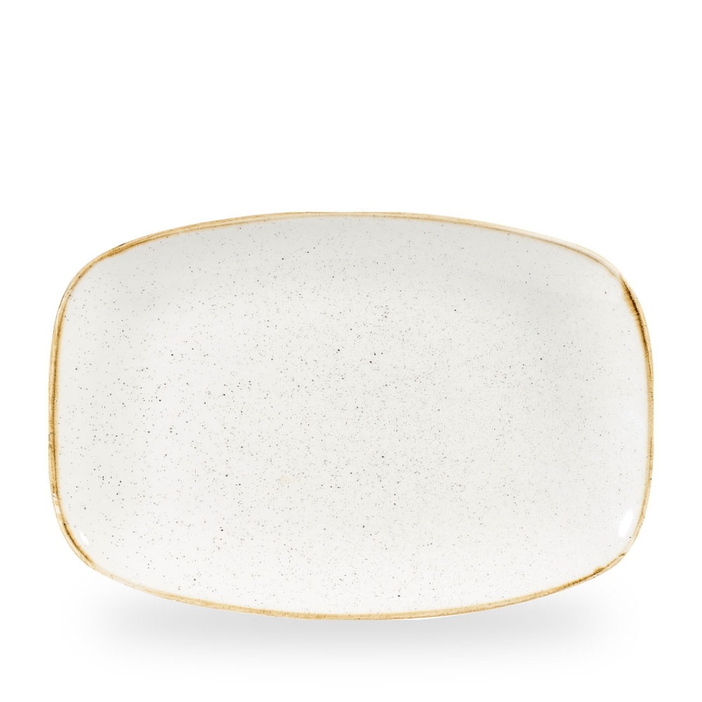 Schaal rechthoek 34.4cm x 23.4cm Stonecast Barley White Churchill