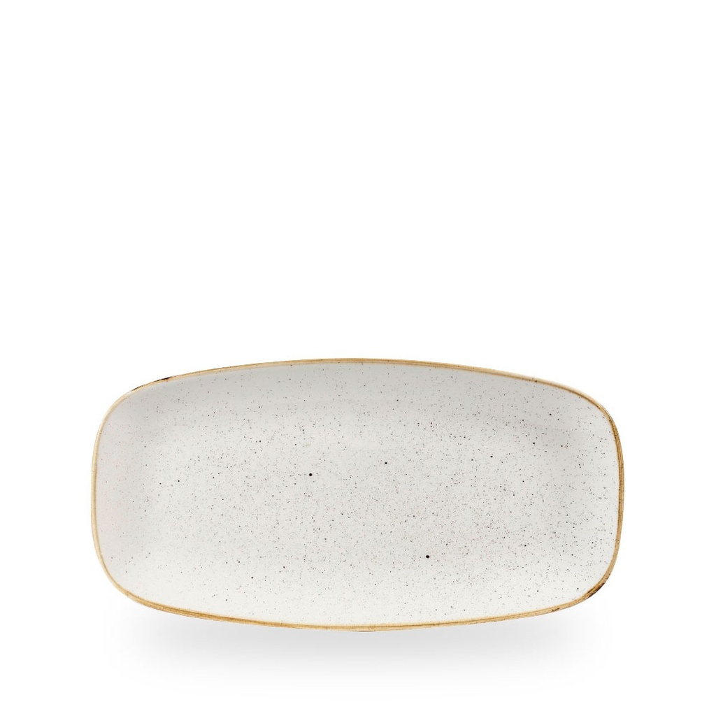Schaal rechthoek 29.8cm x 15.3cm Stonecast Barley White Churchill