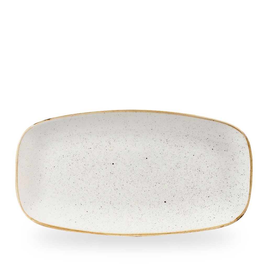 Schaal rechthoek 35.5cm x 18.9cm Stonecast Barley White Churchill
