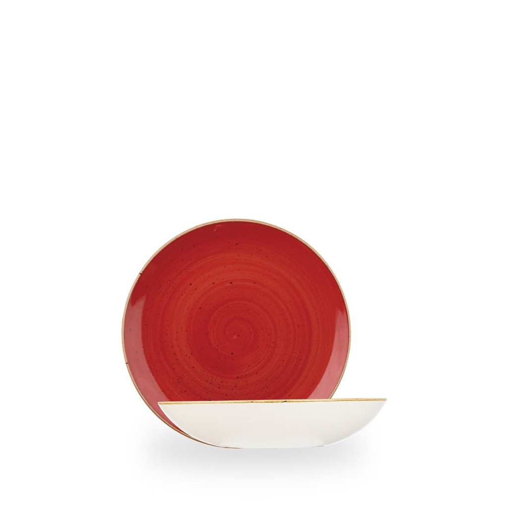 Bord coupe diep 18.2cm 42.6cl Stonecast berry red Churchill