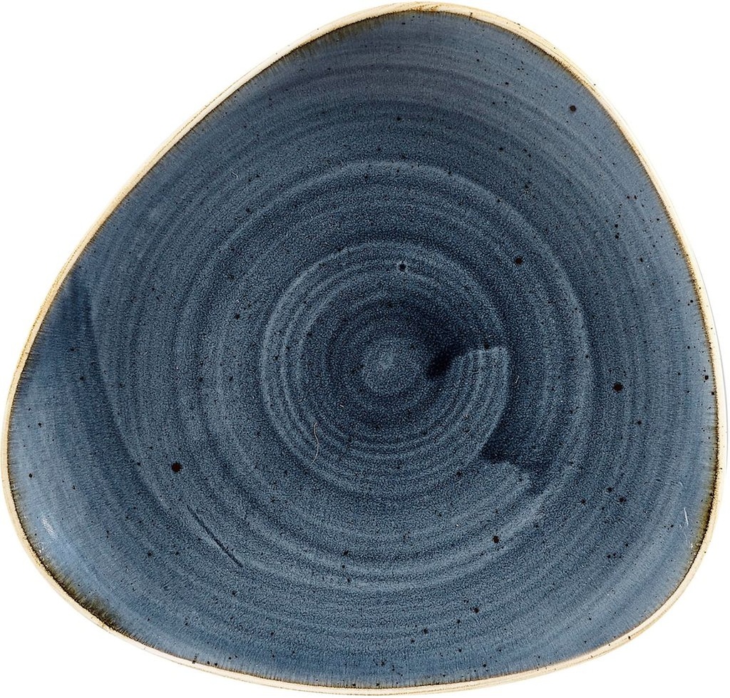 Bord plat driehoek 20.0cm Stonecast Blueberry Churchill
