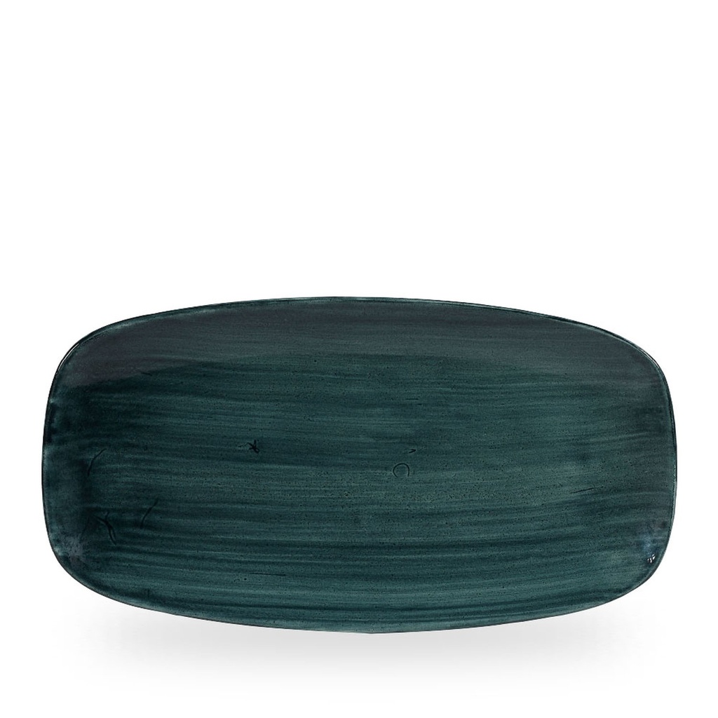 Schaal rechthoek 35.5cm x 18.9cm Stonecast patina rustic teal Churchill