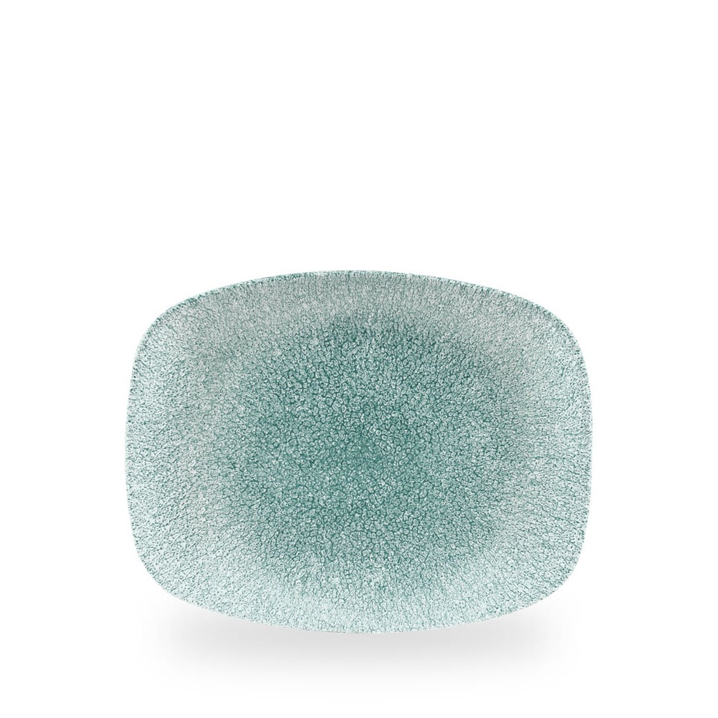 Bord plat 26.1cm x 20.2cm Raku jade green Churchill