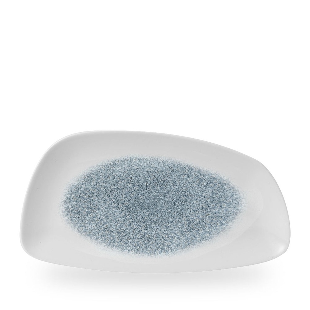 Bord plat 35.0cm x 18.5cm Studio Prints Raku Topaz Blue Churchill