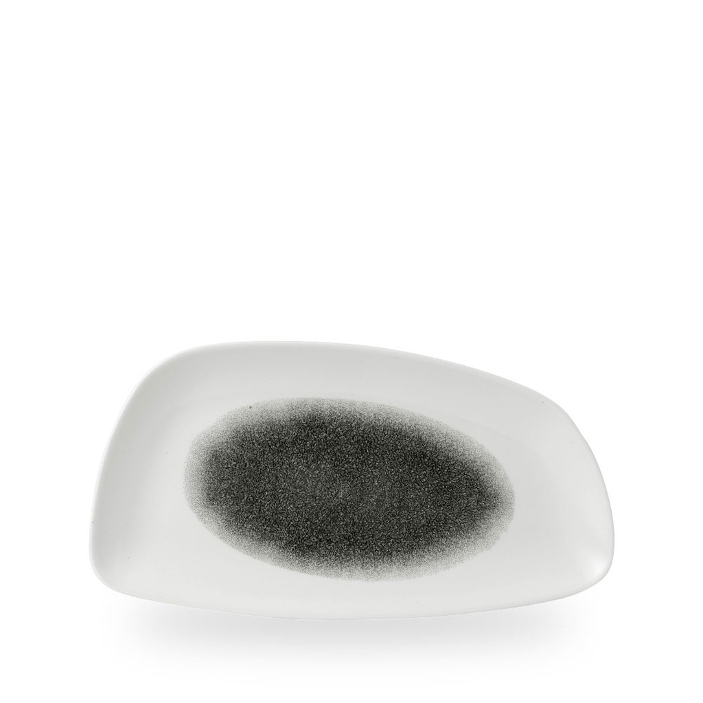 Bord plat 30.0cm x 15.5cm Studio Prints Raku Quartz Black Churchill
