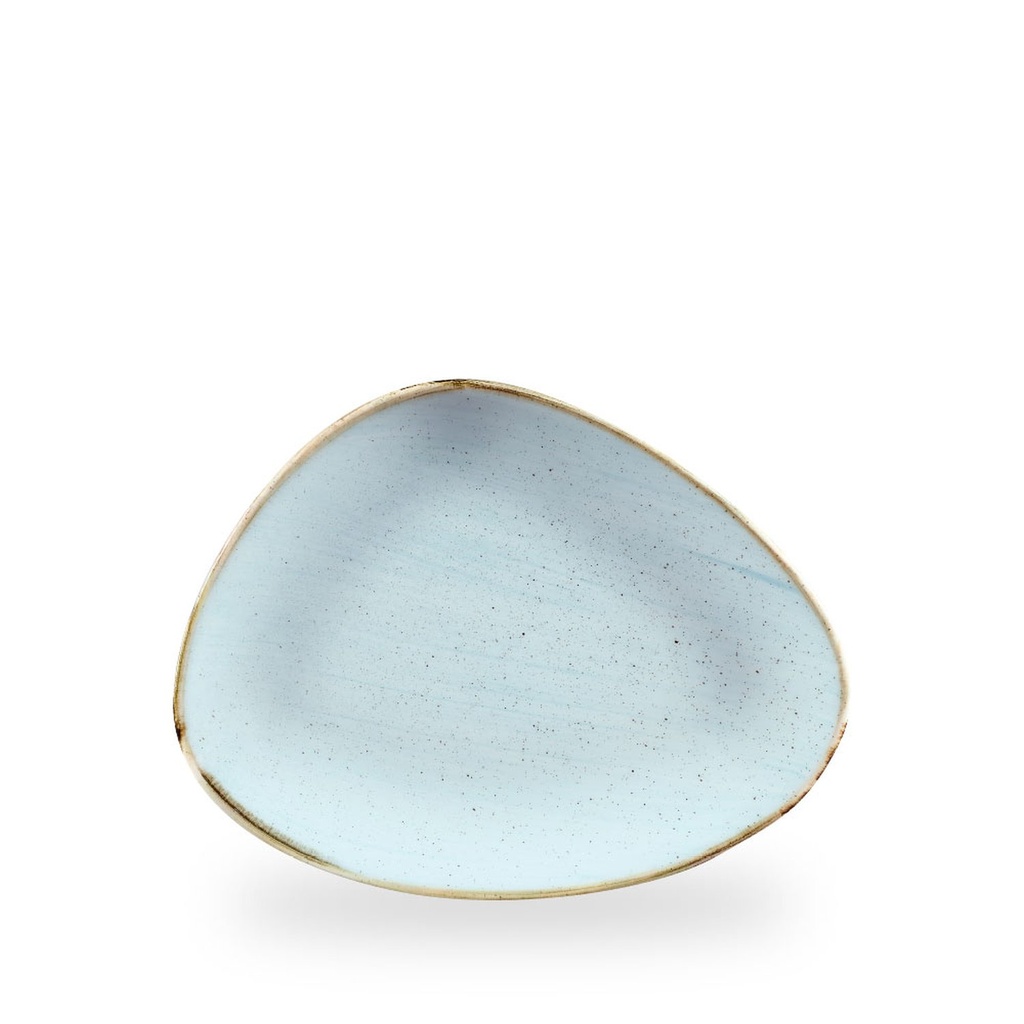 Bord plat driehoek 26.5x20.5cm Stonecast Duck Egg Churchill