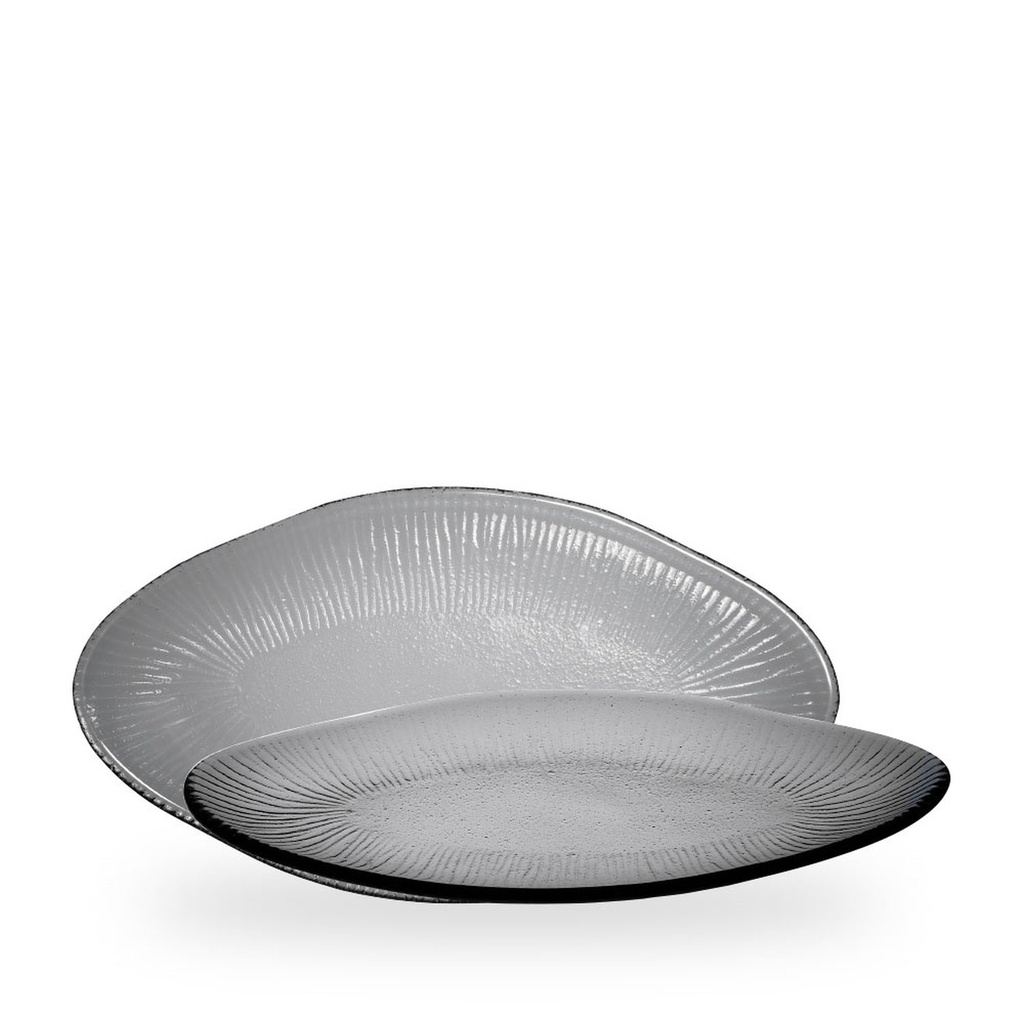 Schaal ovaal 30.0cm x 16.2cm Bamboo Glass Bamboo Organic Glass Churchill