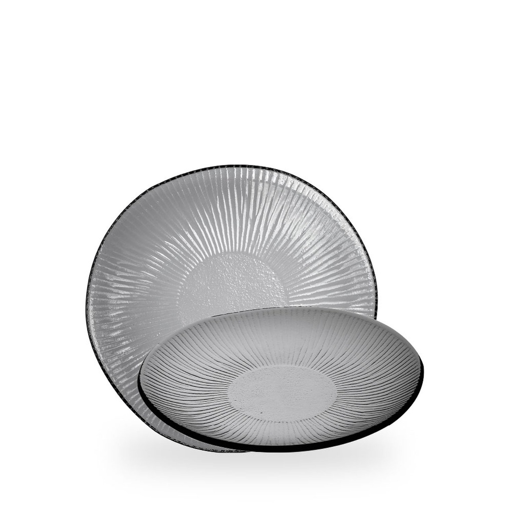 Bord plat 22.5cm Bamboo glass bamboo organic glass Churchill