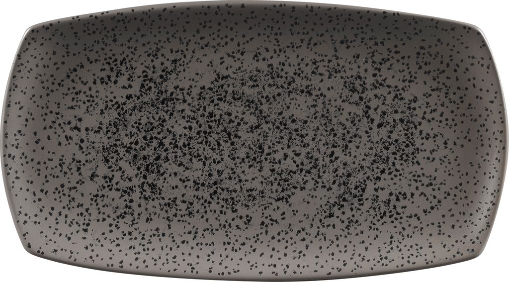 Bord plat 35.5cm x 19.0cm Menu Shades Caldera Flint Grey Churchill